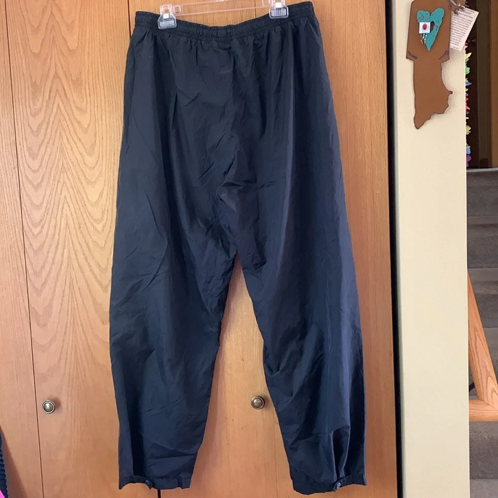 Guide Series men’s XL waterproof black Nylon Wind Rain Pants pull on GUC